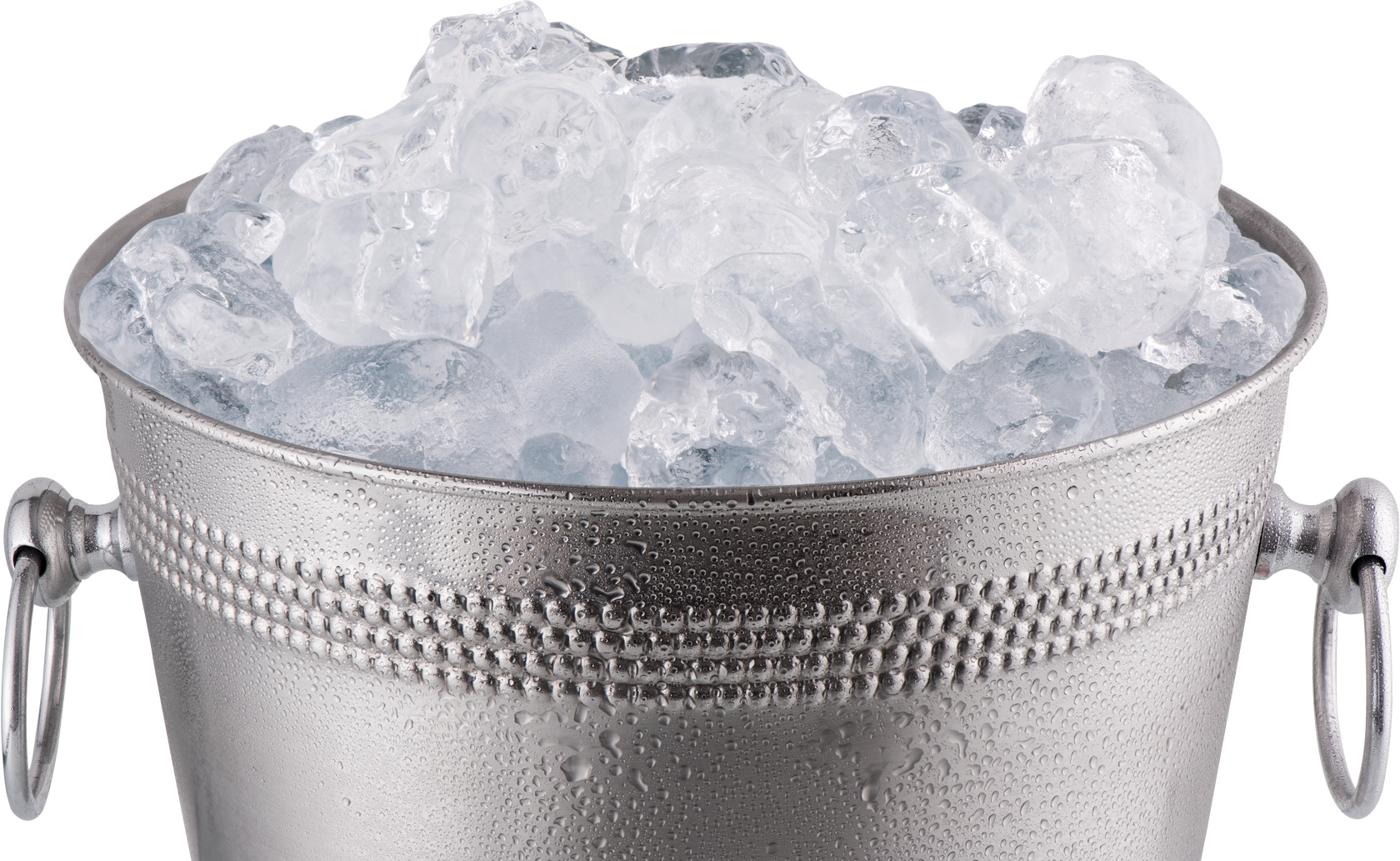 Metal Champagne Bucket with Ice 